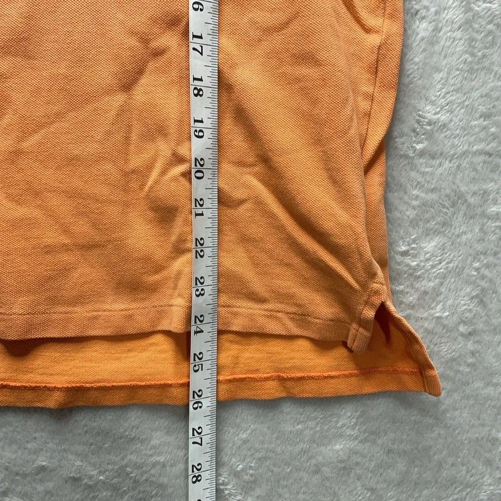 Polo Ralph Lauren Boys XL Orange Polo Shirt Green Pony Sunfaded Casual Preppy